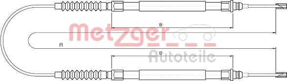 Metzger 10.4724 - Трос, гальмівна система autozip.com.ua