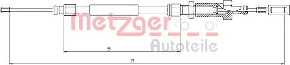 Metzger 10.4726 - Трос, гальмівна система autozip.com.ua