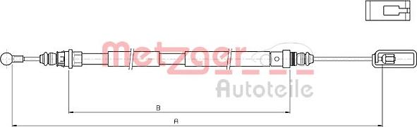 Metzger 10.4721 - Трос, гальмівна система autozip.com.ua