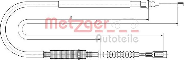 Metzger 10.4728 - Трос, гальмівна система autozip.com.ua