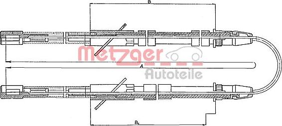 Metzger 10.562 - Трос, гальмівна система autozip.com.ua