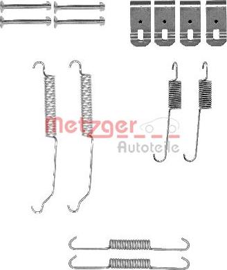 Metzger 105-0015 - Комплектуючі, барабанний гальмівний механізм autozip.com.ua