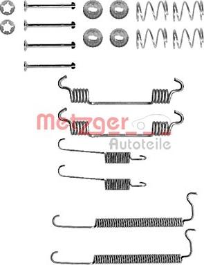 Metzger 105-0849 - Комплектуючі, барабанний гальмівний механізм autozip.com.ua