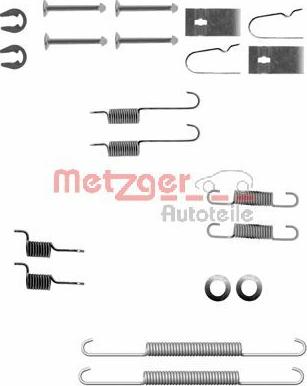 Metzger 105-0847 - Комплектуючі, барабанний гальмівний механізм autozip.com.ua