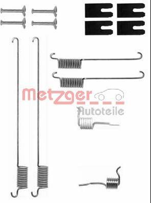 Metzger 105-0829 - Комплектуючі, барабанний гальмівний механізм autozip.com.ua
