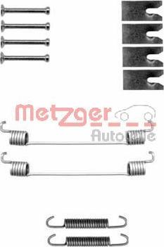 Metzger 105-0827 - Комплектуючі, барабанний гальмівний механізм autozip.com.ua