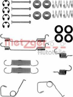 Metzger 105-0705 - Комплектуючі, барабанний гальмівний механізм autozip.com.ua
