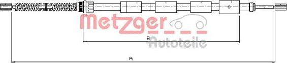 Metzger 10.645 - Трос, гальмівна система autozip.com.ua