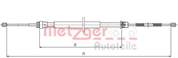Metzger 10.6541 - Трос, гальмівна система autozip.com.ua