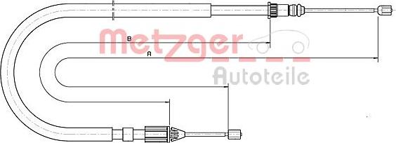 Metzger 10.6685 - Трос, гальмівна система autozip.com.ua