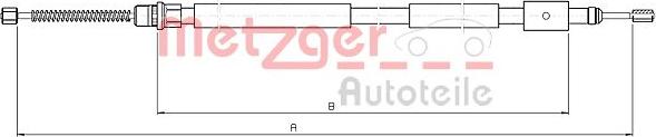 Metzger 10.6031 - Трос, гальмівна система autozip.com.ua