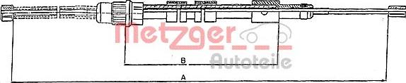Metzger 10.6024 - Трос, гальмівна система autozip.com.ua