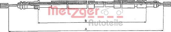 Metzger 10.6026 - Трос, гальмівна система autozip.com.ua