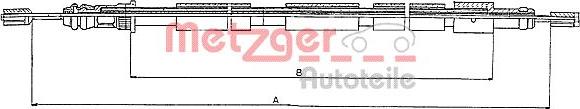 Metzger 10.6021 - Трос, гальмівна система autozip.com.ua
