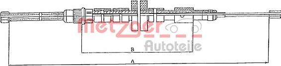 Metzger 10.6023 - Трос, гальмівна система autozip.com.ua