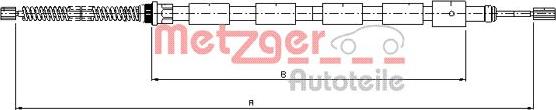 Metzger 10.602 - Трос, гальмівна система autozip.com.ua