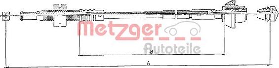 Metzger 10.0152 - Тросик газу autozip.com.ua