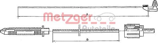 Metzger 10.0381 - Тросик газу autozip.com.ua