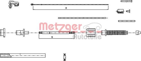 Metzger 10.0382 - Тросик газу autozip.com.ua