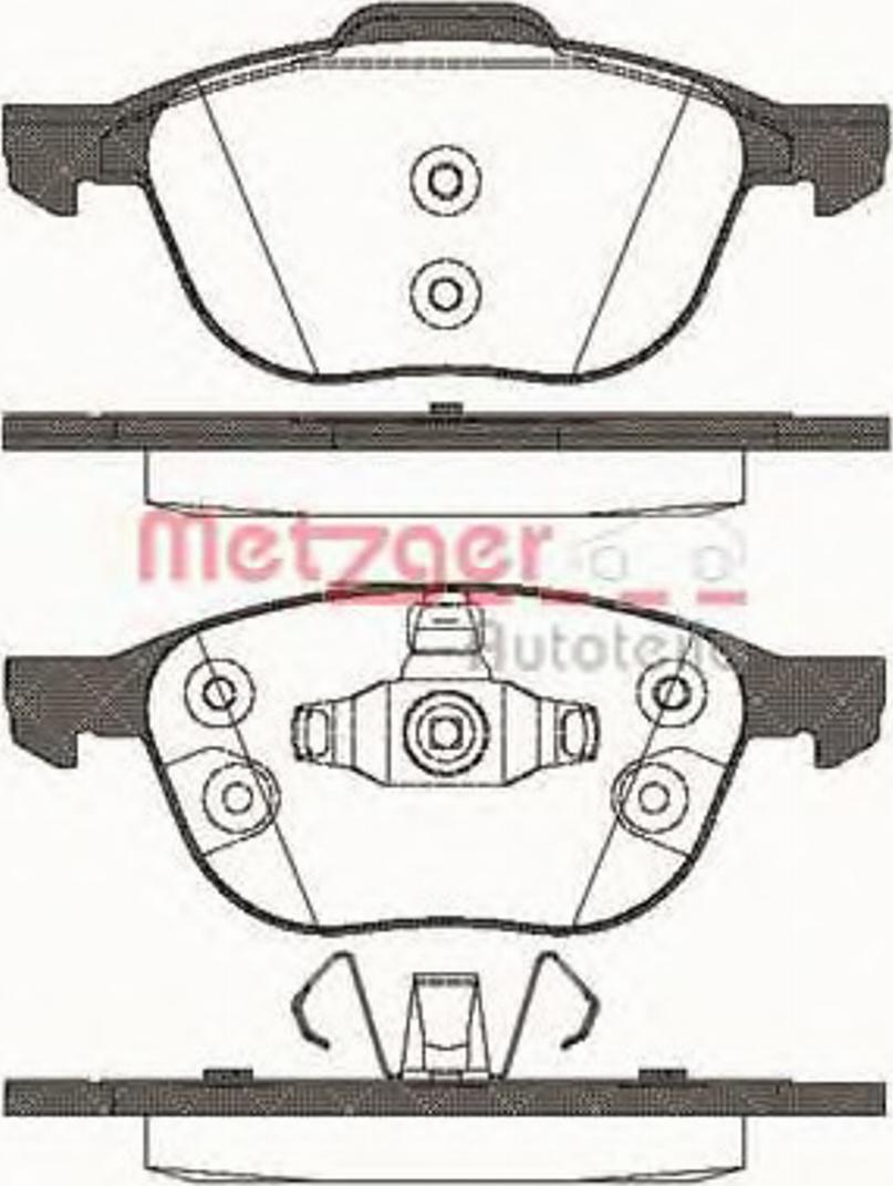 Metzger 1082.30 - Гальмівні колодки, дискові гальма autozip.com.ua