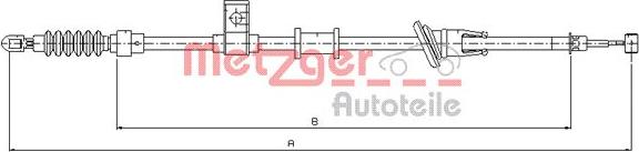 Metzger 10.8223 - Трос, гальмівна система autozip.com.ua