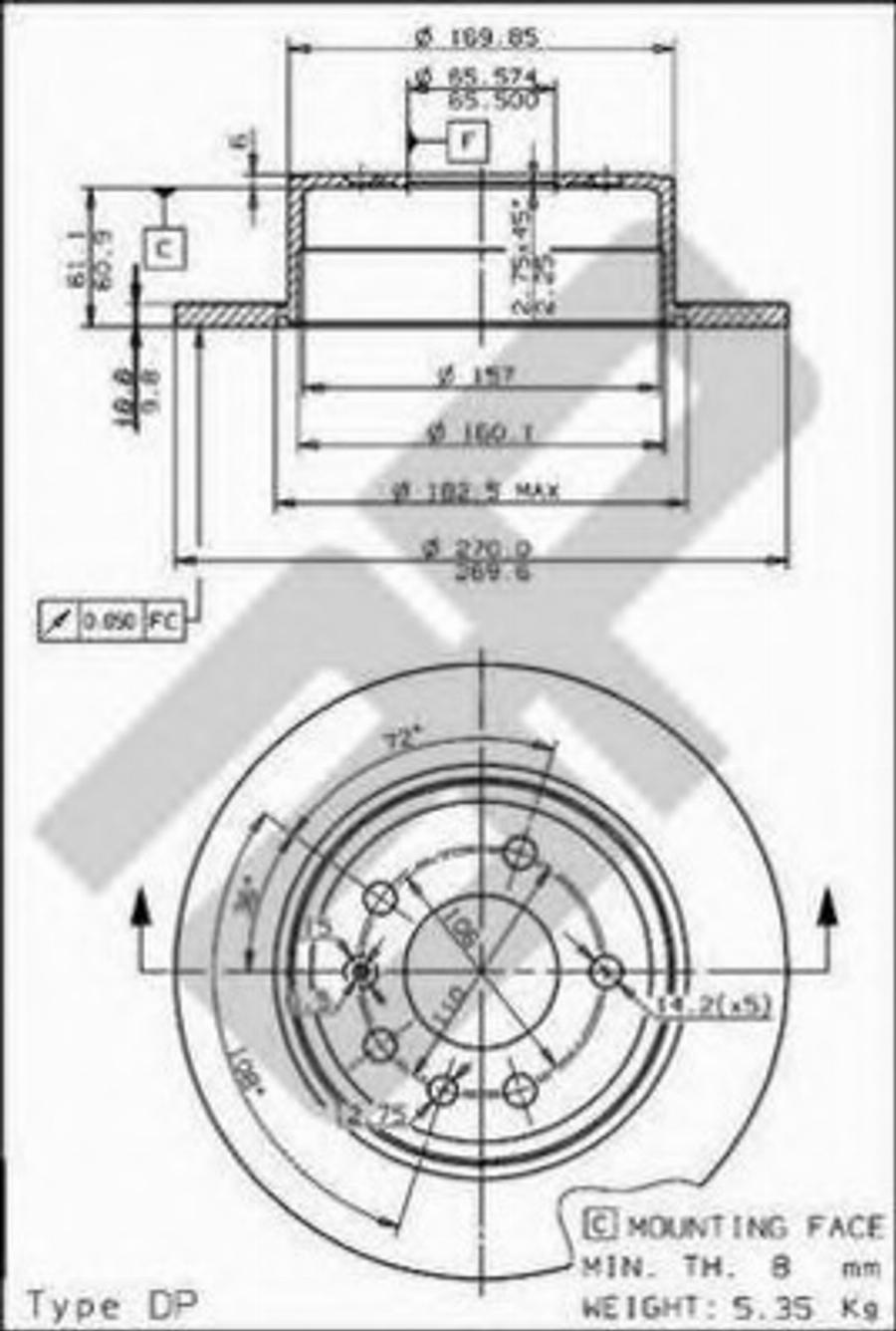 Metzger 10348 - Гальмівний диск autozip.com.ua