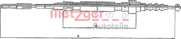 Metzger 10.7403 - Трос, гальмівна система autozip.com.ua