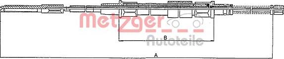 Metzger 10.7402 - Трос, гальмівна система autozip.com.ua