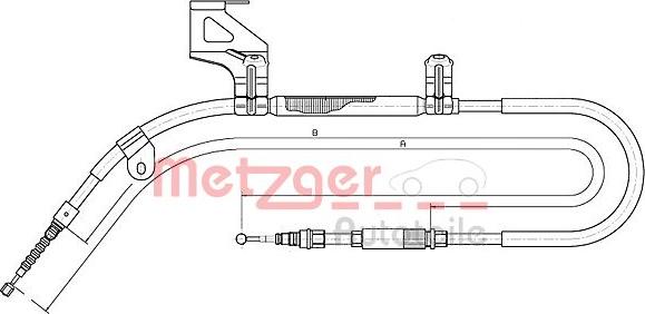 Metzger 10.7482 - Трос, гальмівна система autozip.com.ua