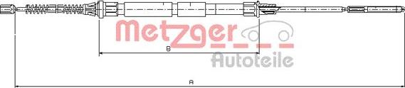 Metzger 10.7431 - Трос, гальмівна система autozip.com.ua