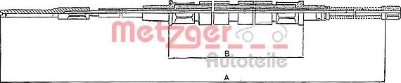 Metzger 10.743 - Трос, гальмівна система autozip.com.ua