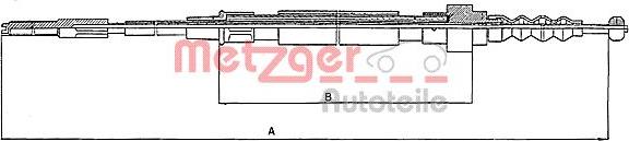 Metzger 10.7471 - Трос, гальмівна система autozip.com.ua