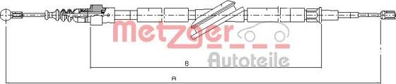Metzger 10.7506 - Трос, гальмівна система autozip.com.ua