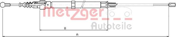 Metzger 10.7508 - Трос, гальмівна система autozip.com.ua