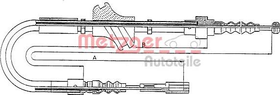 Metzger 10.7581 - Трос, гальмівна система autozip.com.ua