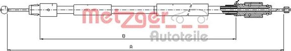 Metzger 10.7630 - Трос, гальмівна система autozip.com.ua