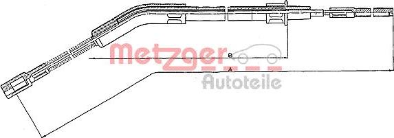 Metzger 10.702 - Трос, гальмівна система autozip.com.ua