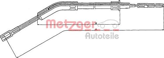 Metzger 10.715 - Трос, гальмівна система autozip.com.ua