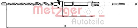 Metzger 10.7133 - Трос, гальмівна система autozip.com.ua