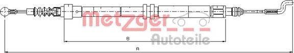 Metzger 10.7393 - Трос, гальмівна система autozip.com.ua