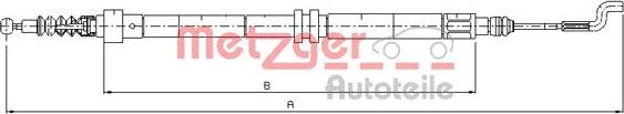 Metzger 10.7392 - Трос, гальмівна система autozip.com.ua