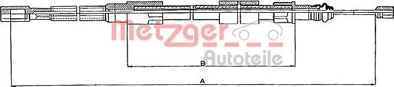 Metzger 10.7211 - Трос, гальмівна система autozip.com.ua
