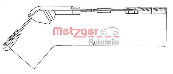 Metzger 11.5941 - Трос, гальмівна система autozip.com.ua
