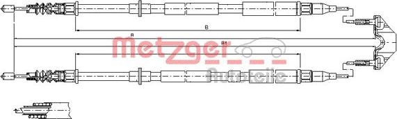 Metzger 11.5950 - Трос, гальмівна система autozip.com.ua