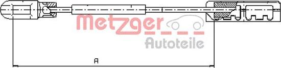 Metzger 11.5935 - Трос, гальмівна система autozip.com.ua
