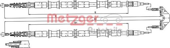 Metzger 11.5938 - Трос, гальмівна система autozip.com.ua