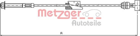 Metzger 11.5452 - Трос, гальмівна система autozip.com.ua