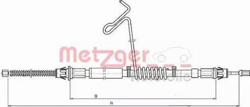 Metzger 11.5572 - Трос, гальмівна система autozip.com.ua