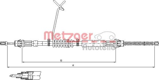 Metzger 11.5667 - Трос, гальмівна система autozip.com.ua