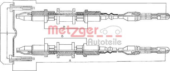 Metzger 11.5855 - Трос, гальмівна система autozip.com.ua